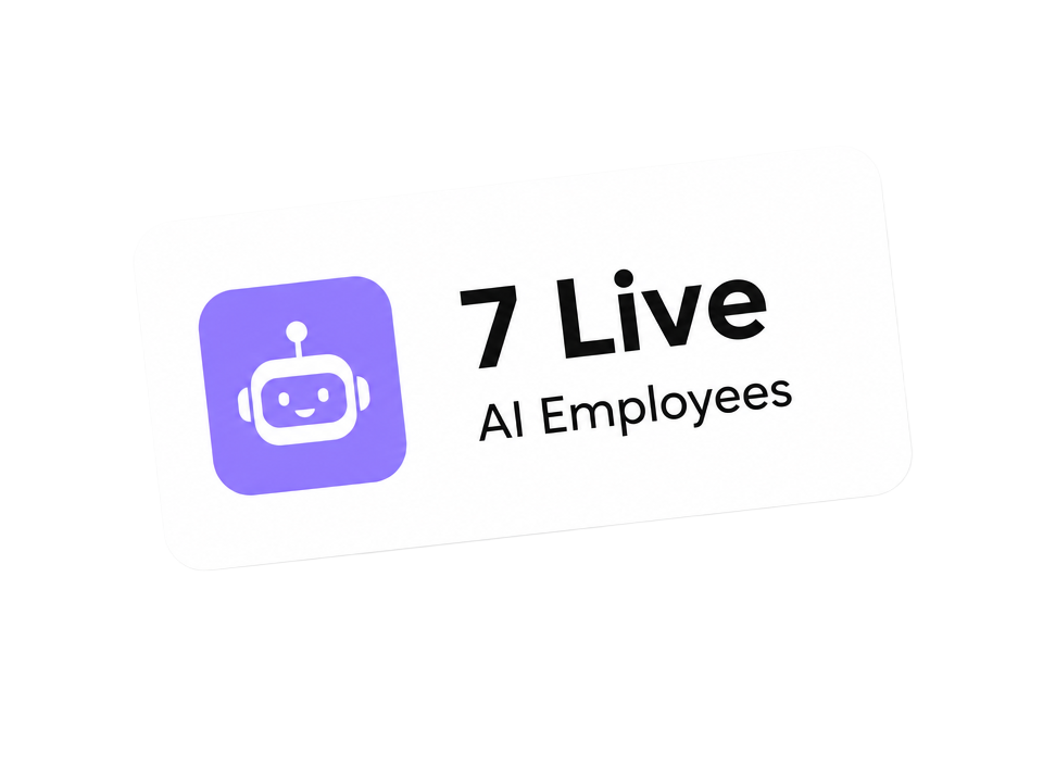 7 live AI Employees