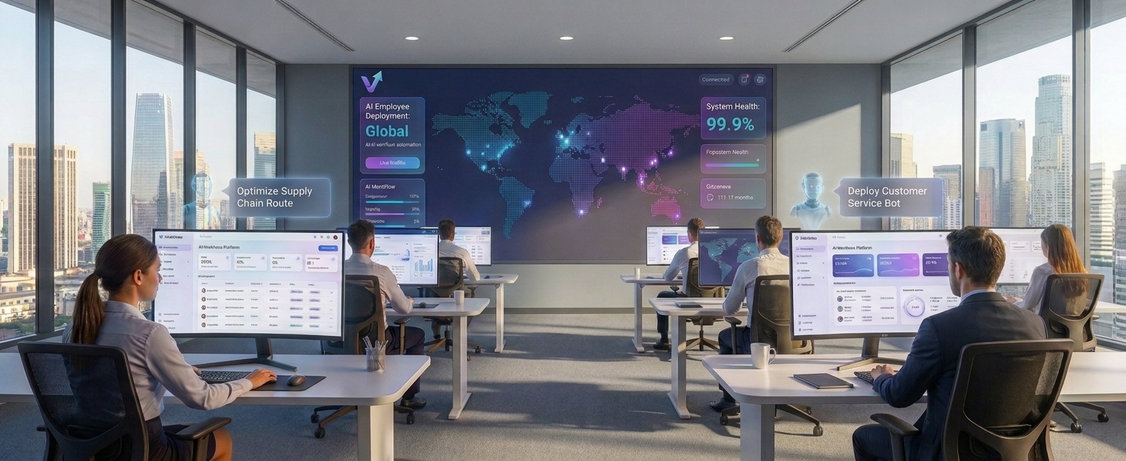 VOXOPlan AI operations control room dashboard